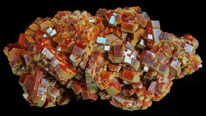 Large, Red Vanadinite Crystals on Matrix - Morocco #61106